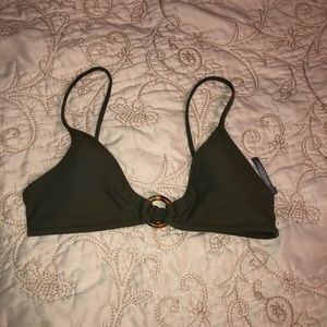Olive green bikini top